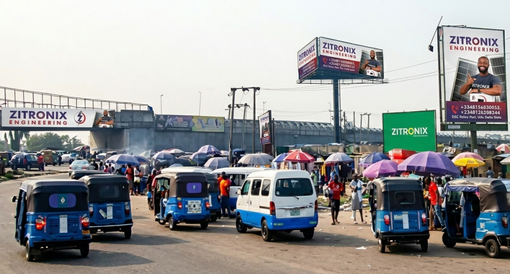 Zitronix Solar Inverter Billboard Concept For Warri and Effurun, Delta State